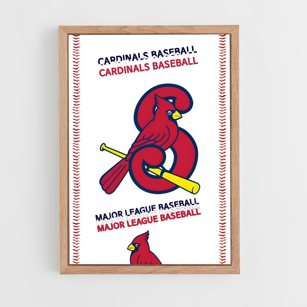 Poster louis cardinals – affiche Baseball (vue 4)